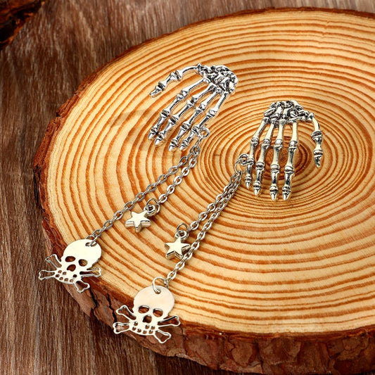 Skull Tassel Earrings