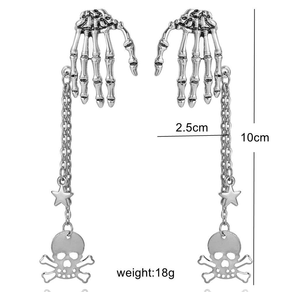 Skull Tassel Earrings