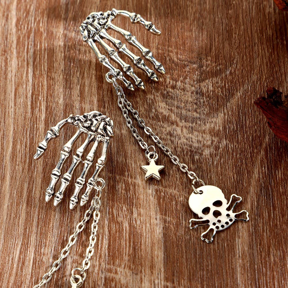 Skull Tassel Earrings