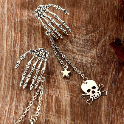 Skull Tassel Earrings