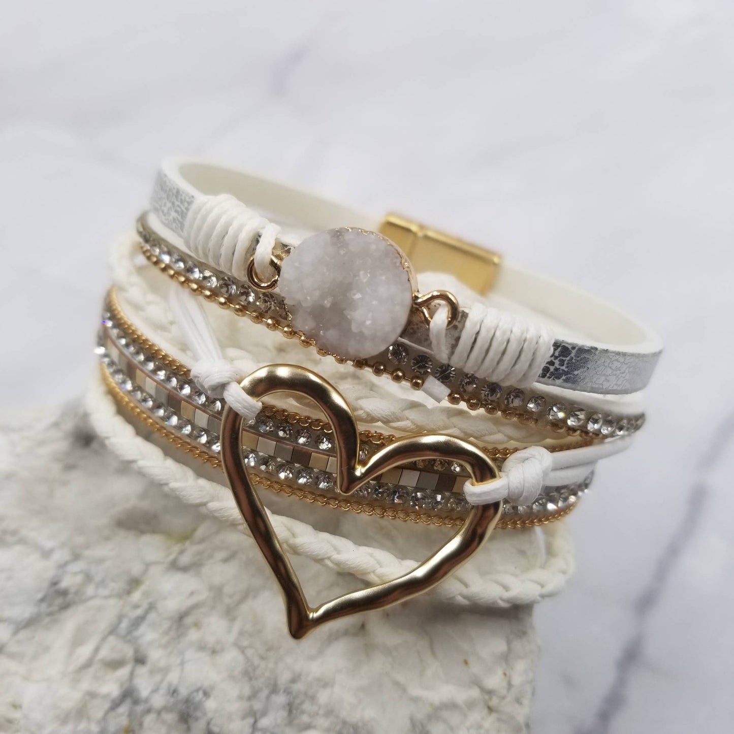 Crystal Heart Bracelet