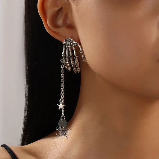 Skull Tassel Earrings